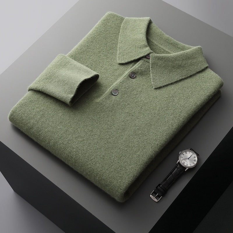 Walton - Maglione Polo Classico per Uomo