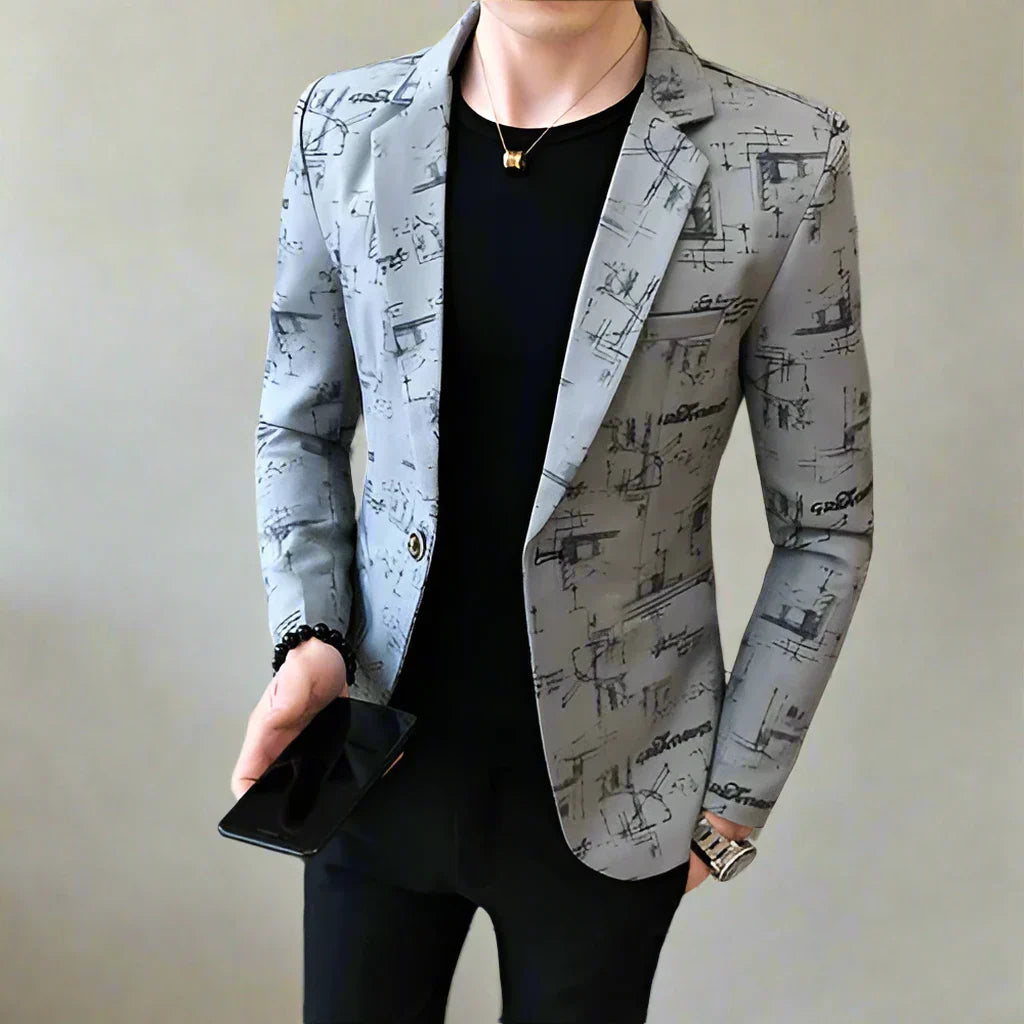 Valentino - Blazer moderno stampato per uomini audaci e raffinati