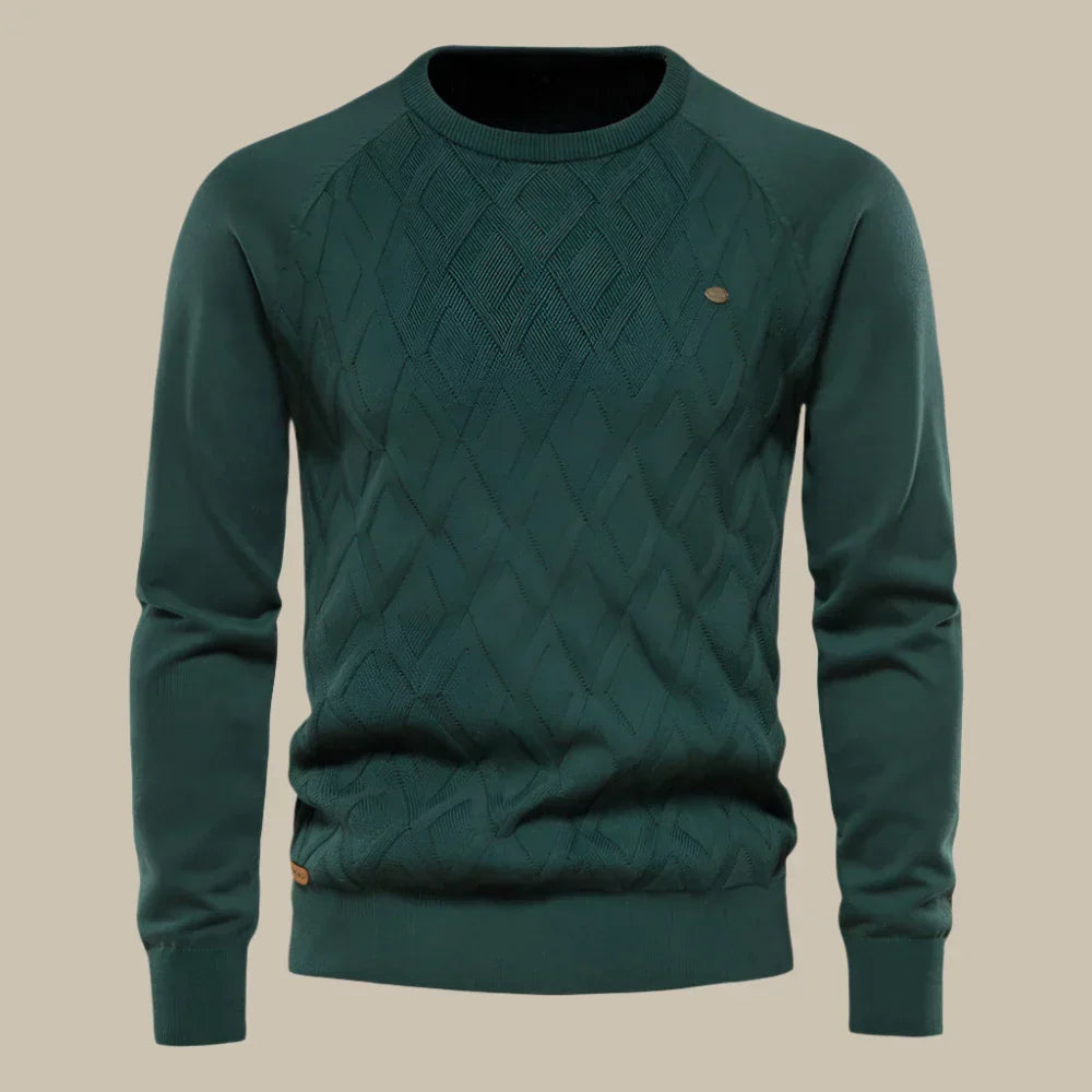 Luca - Maglione casual da uomo con collo rotondo per l'inverno