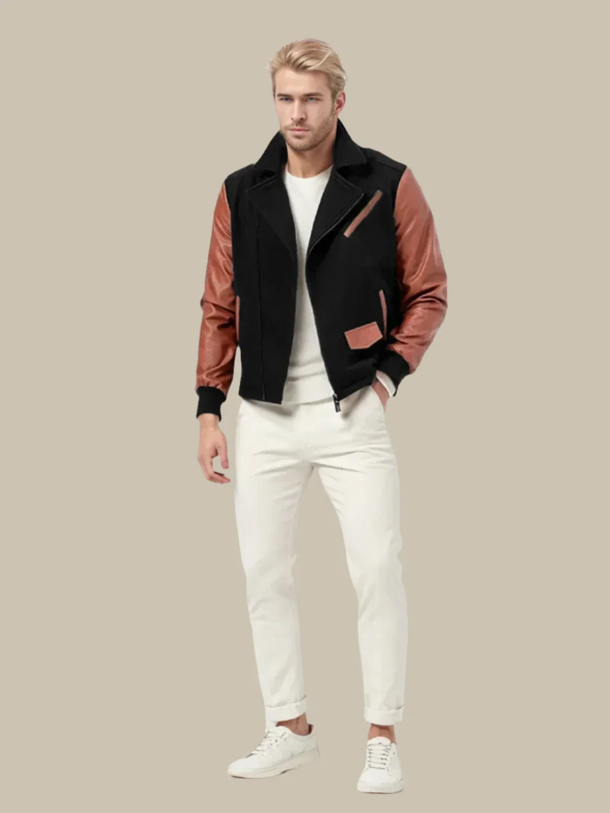 Adam Winter Coat | Cappotto invernale in pelle casual da uomo
