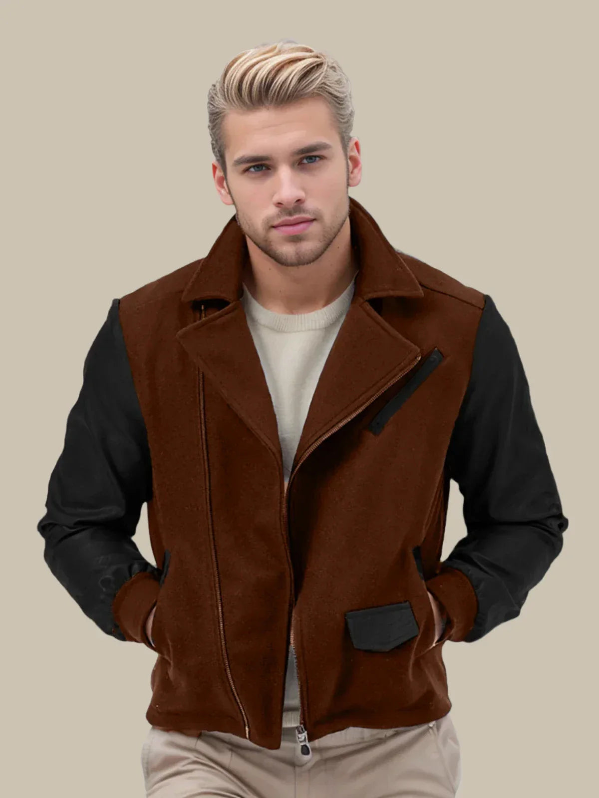 Adam Winter Coat | Cappotto invernale in pelle casual da uomo