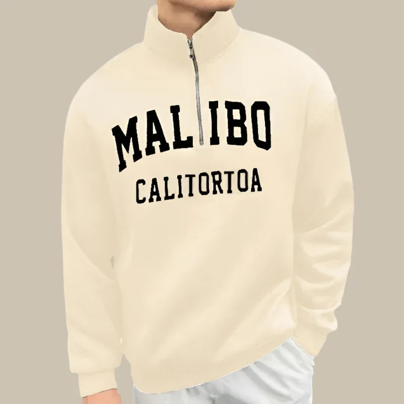 Carlo - Maglione con zip a metà per un look casual e alla moda