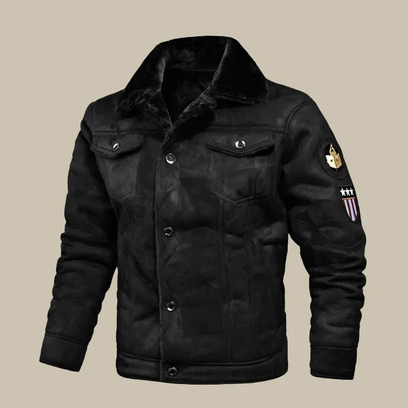 Alex Winter Coat | Vintage Elegante cappotto invernale in pelle da uomo