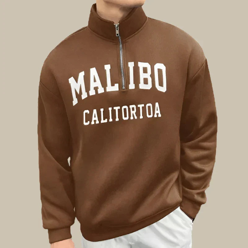 Carlo - Maglione con zip a metà per un look casual e alla moda