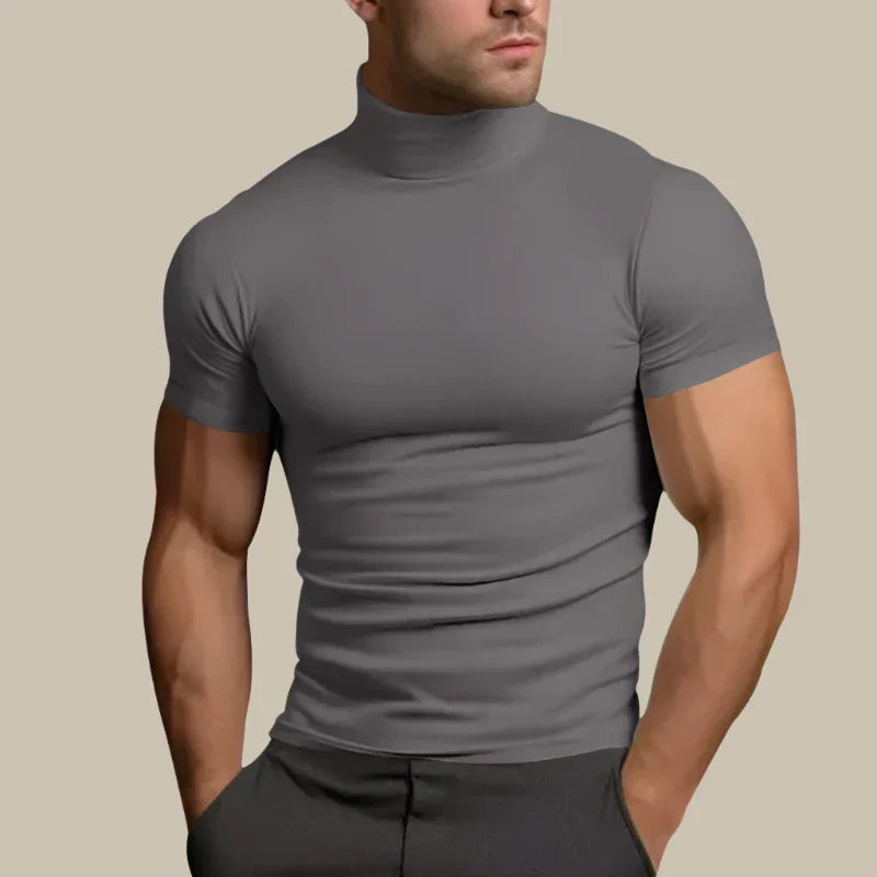 Marco - Maglione slim-fit con maniche corte per un look raffinato