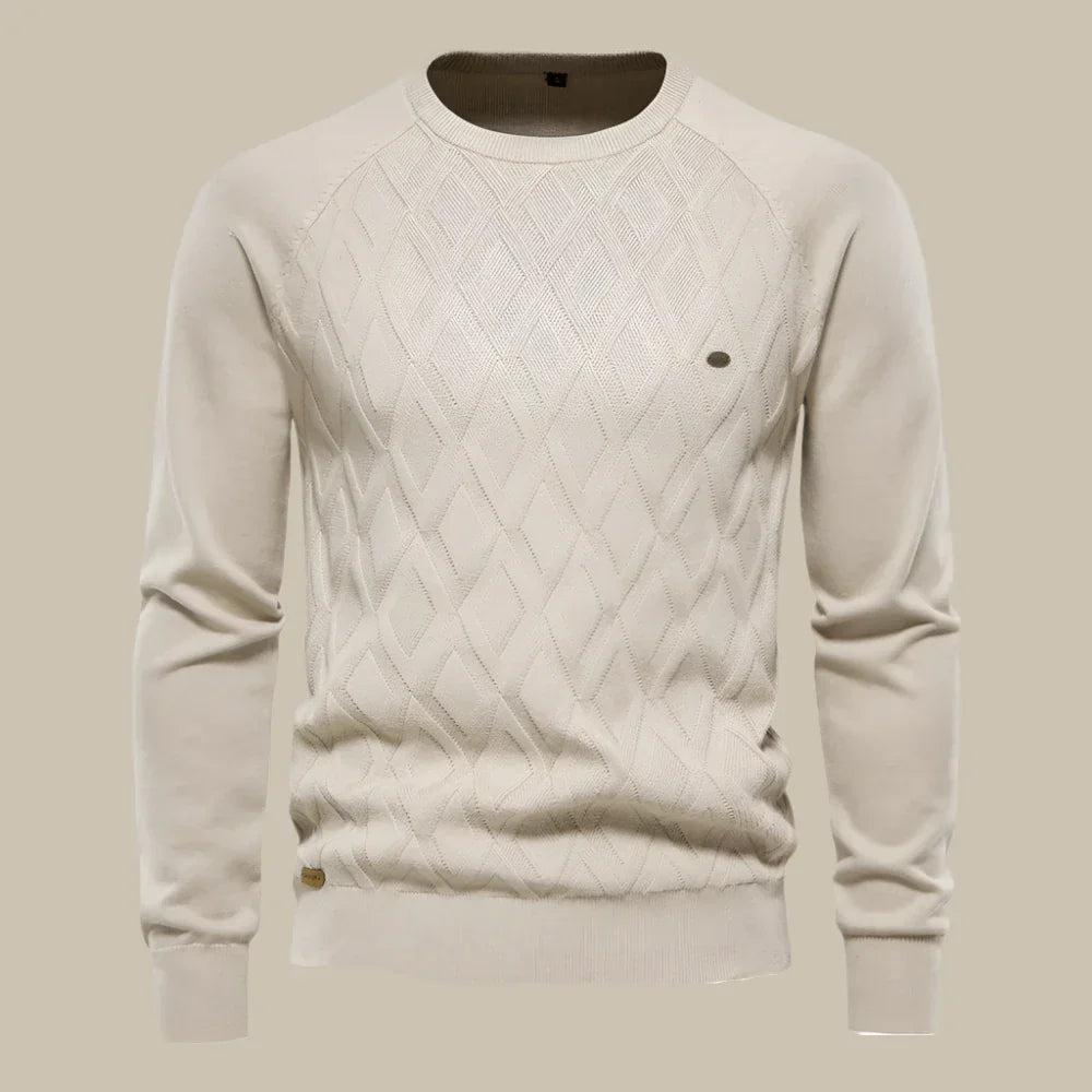 Luca - Maglione casual da uomo con collo rotondo per l'inverno