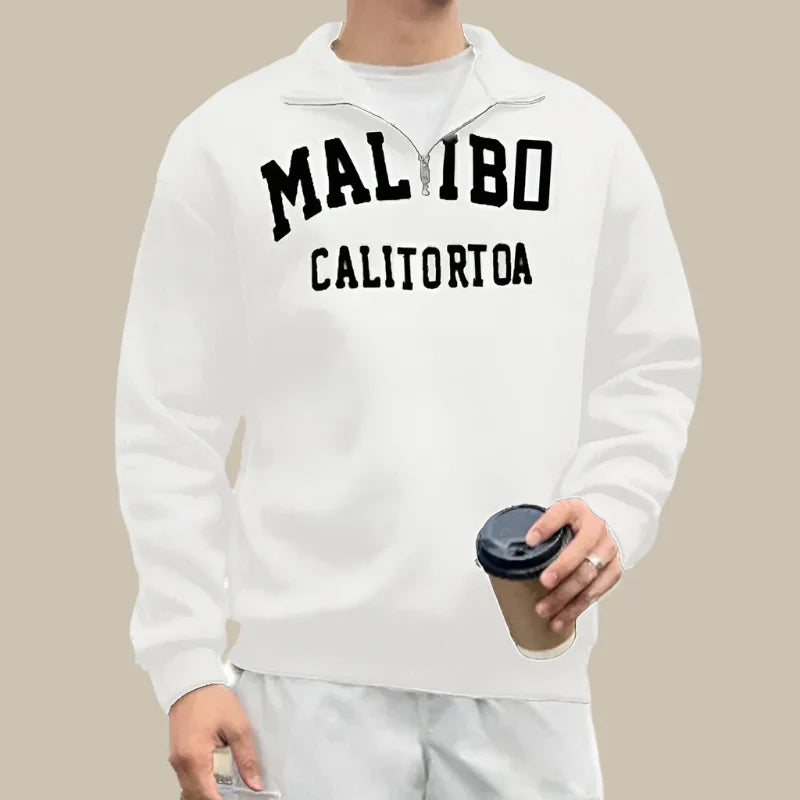 Carlo - Maglione con zip a metà per un look casual e alla moda