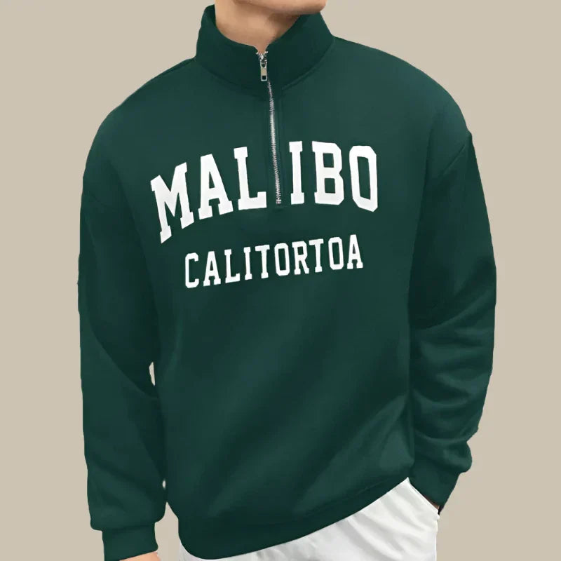 Carlo - Maglione con zip a metà per un look casual e alla moda
