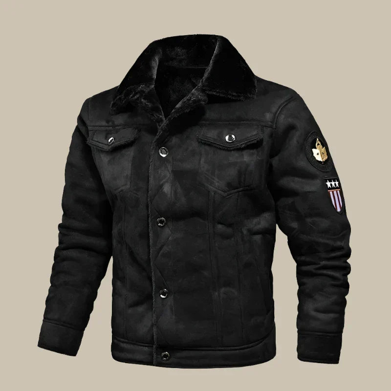 Alex Winter Coat | Vintage Elegante cappotto invernale in pelle da uomo