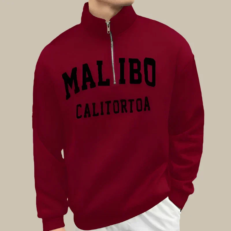 Carlo - Maglione con zip a metà per un look casual e alla moda