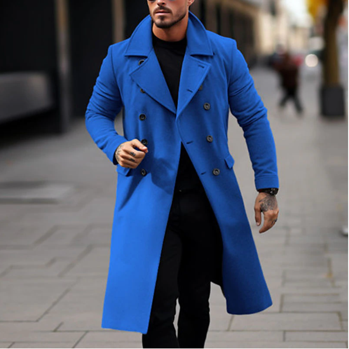 Alan - Elegante Cappotto Lungo da Uomo