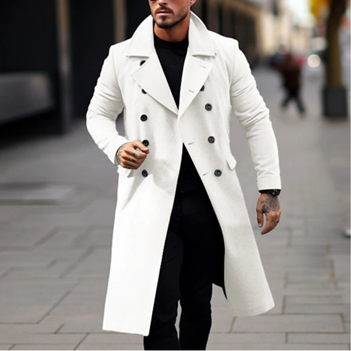 Alan - Elegante Cappotto Lungo da Uomo
