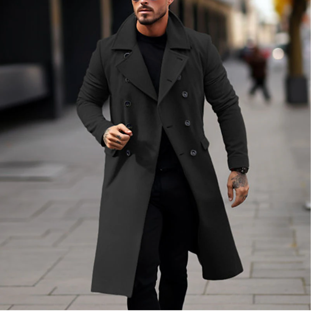 Alan - Elegante Cappotto Lungo da Uomo