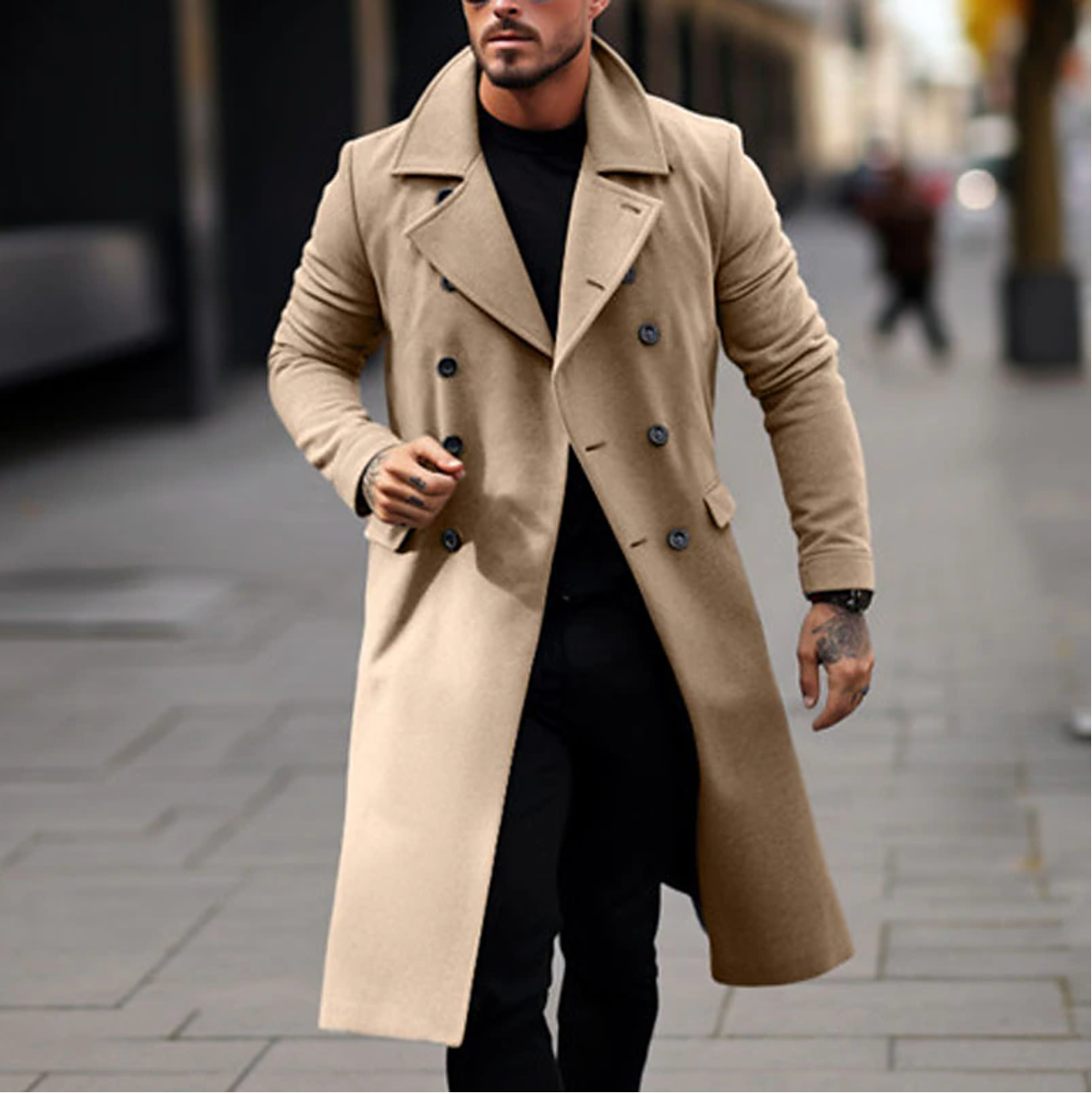 Alan - Elegante Cappotto Lungo da Uomo