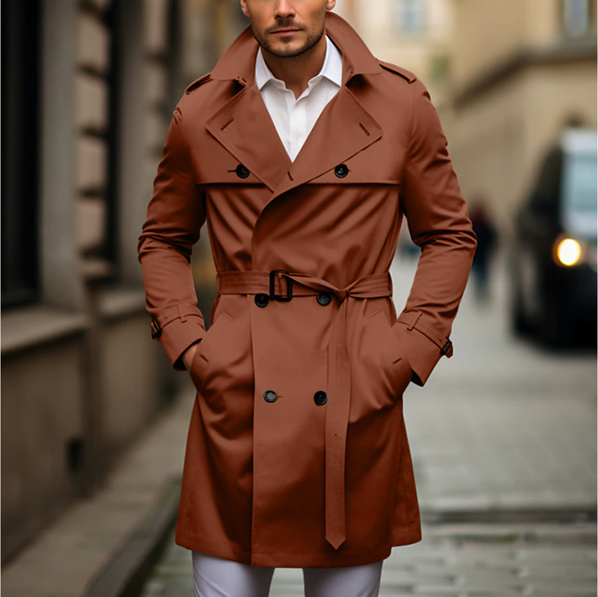 Alfred - Cappotto Trench per Uomo