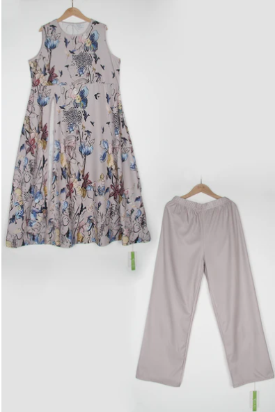 Oliwia – Set Chic a Due Pezzi con Motivo Floreale