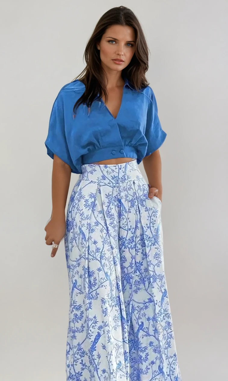 Set Due Pezzi Elegante per Donne - Outfit Chic e Versatile Stile Italiano