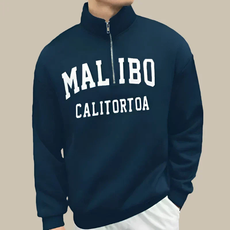 Carlo - Maglione con zip a metà per un look casual e alla moda