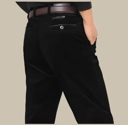 Alessandro - Pantaloni in velluto a coste casual chic per uomo con vestibilità regolare