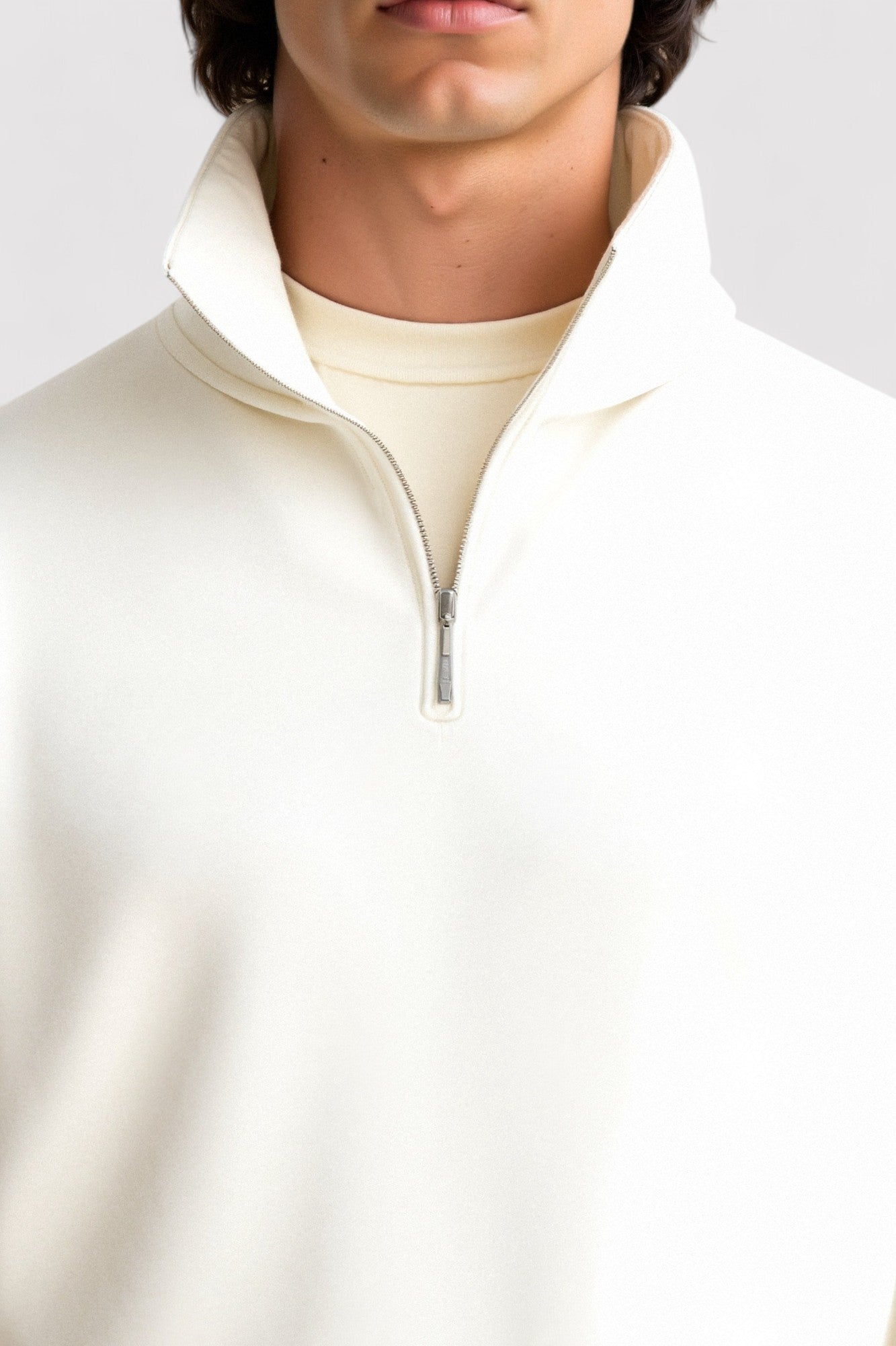 Felpa Casual da Uomo con Zip a Quarto Old Money - Eleganza e Comfort Stile Italiano