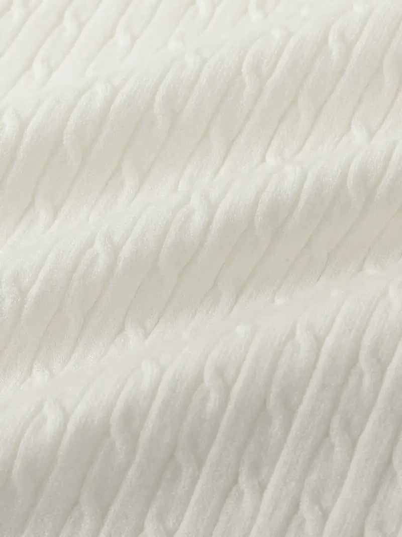 Maglione Casual in Maglia a Treccia Caldo per Uomini - Comfort ed Eleganza con Alta Elasticità Stile Italiano