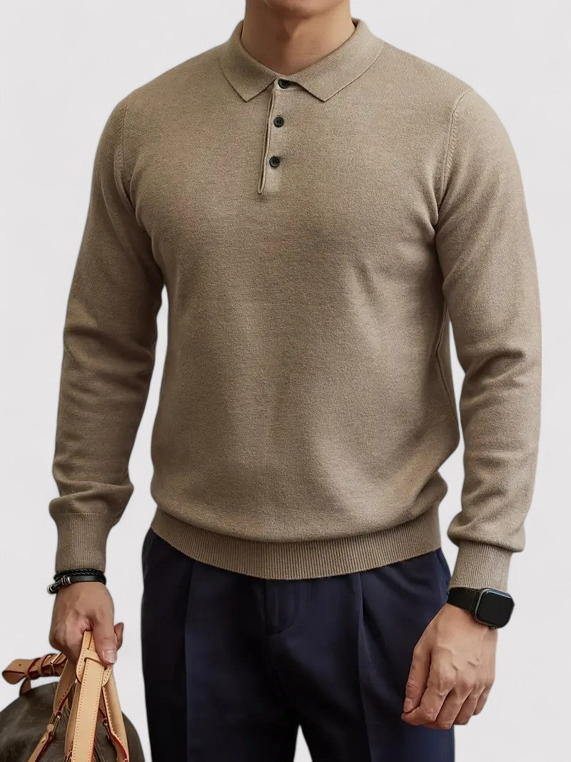 Maglione Lungo Autunnale con Dettagli Eleganti in Maglia e Bottoni Stile Italiano