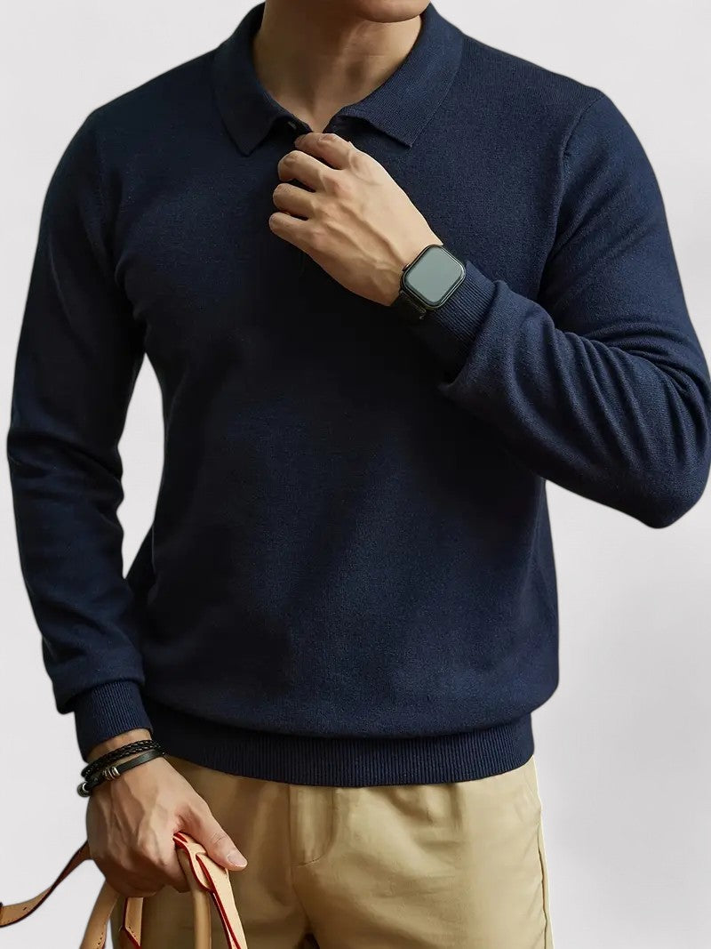 Maglione Lungo Autunnale con Dettagli Eleganti in Maglia e Bottoni Stile Italiano