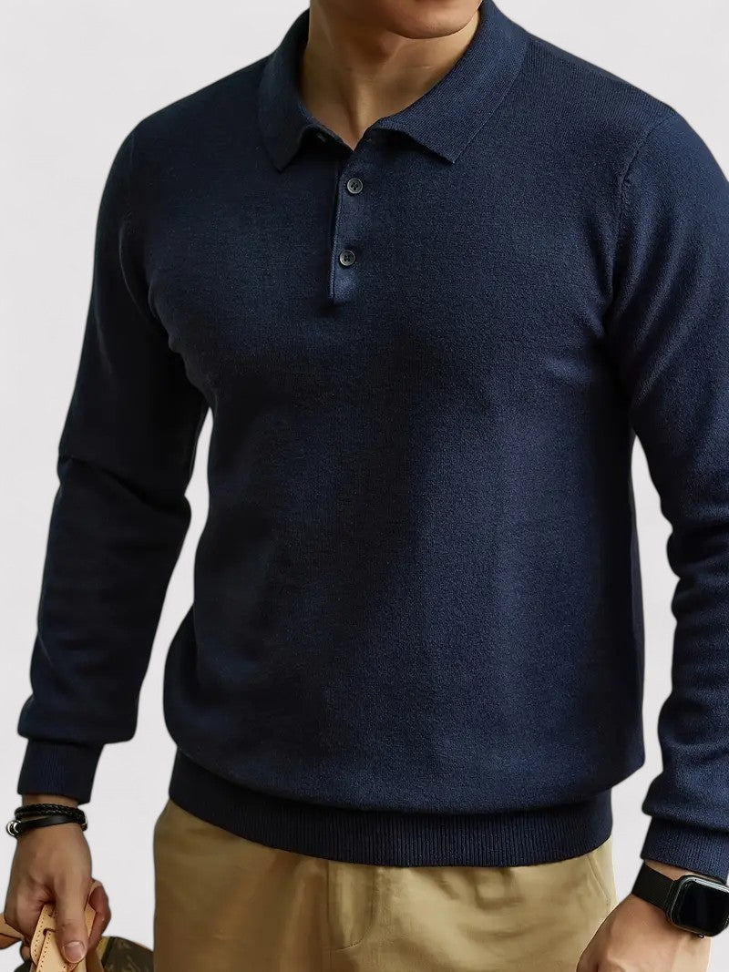 Maglione Lungo Autunnale con Dettagli Eleganti in Maglia e Bottoni Stile Italiano