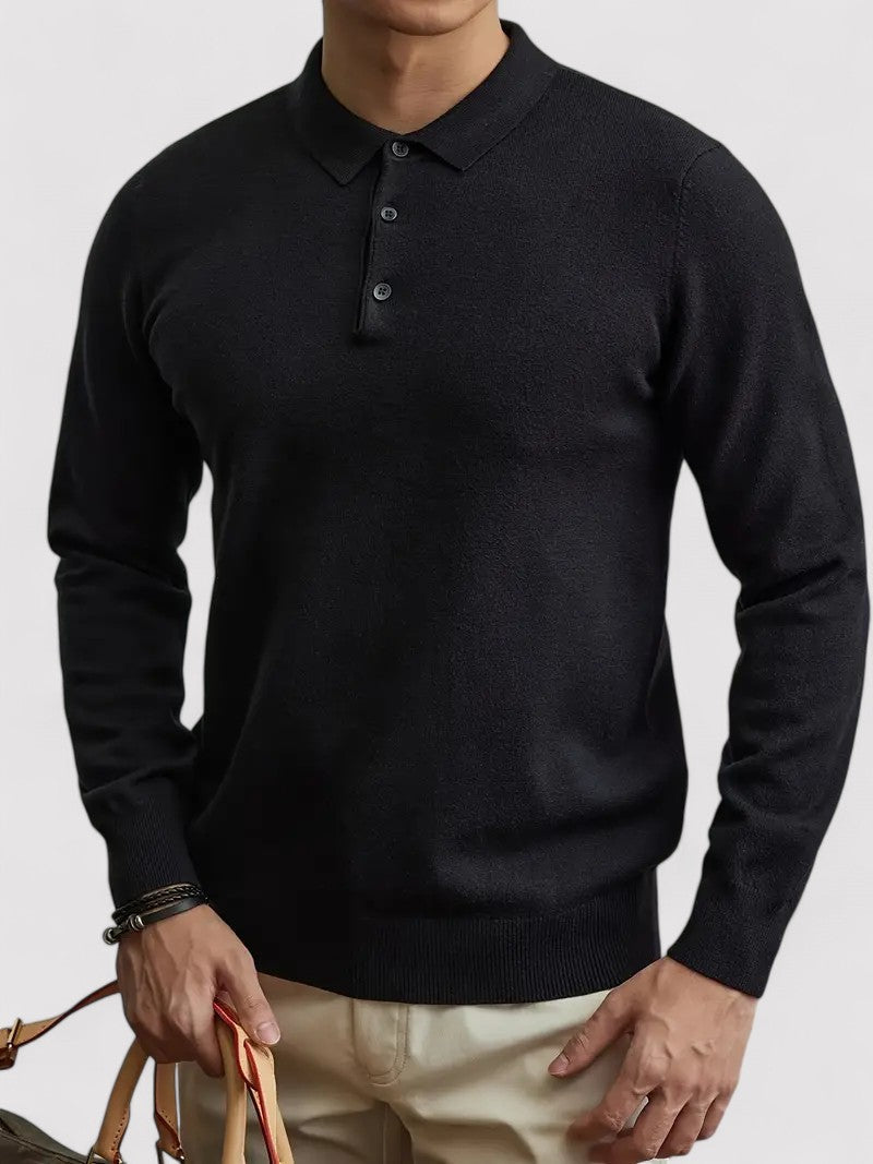 Maglione Lungo Autunnale con Dettagli Eleganti in Maglia e Bottoni Stile Italiano