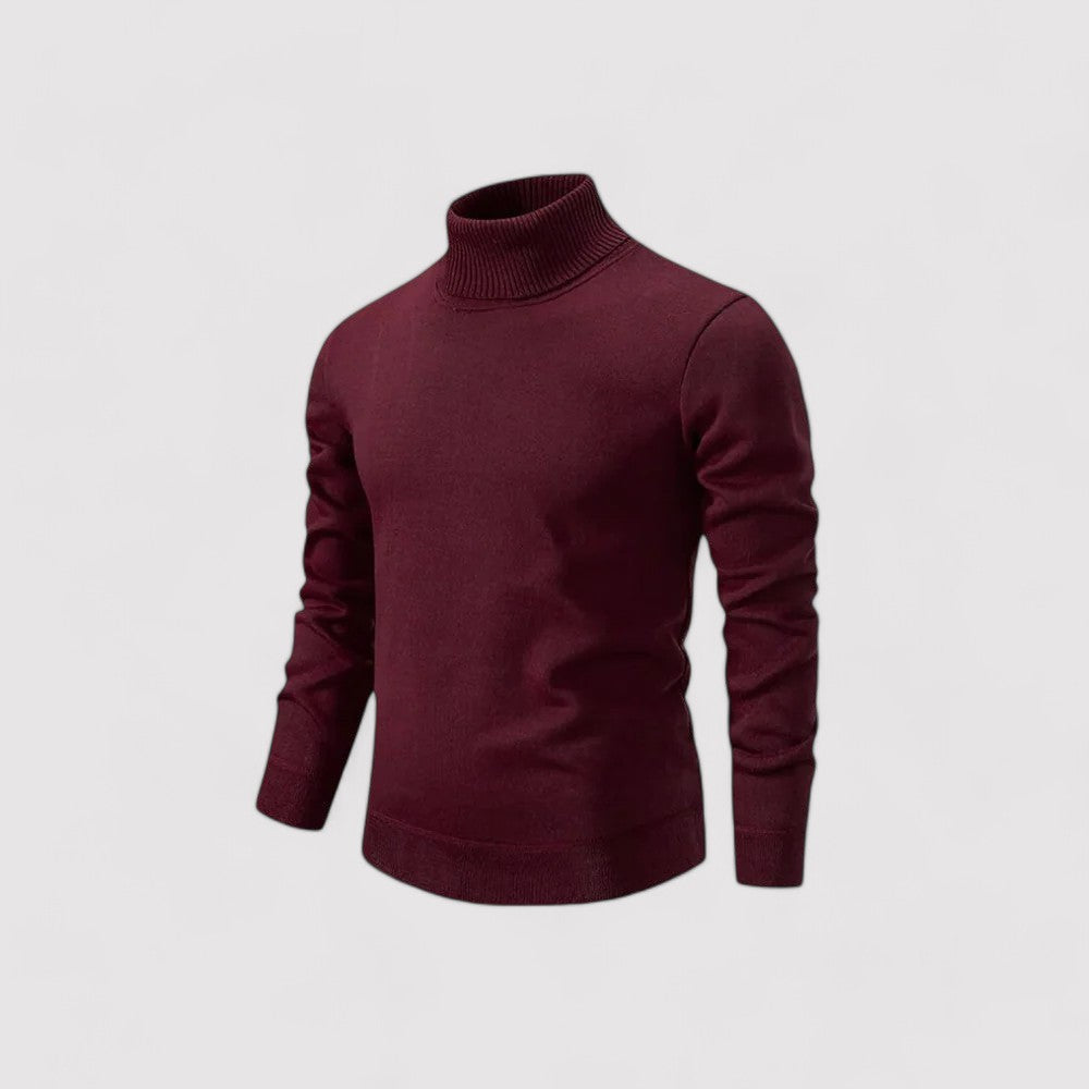 Maglione Tricot a Collo Alto Elegante per l'Autunno Stile Italiano