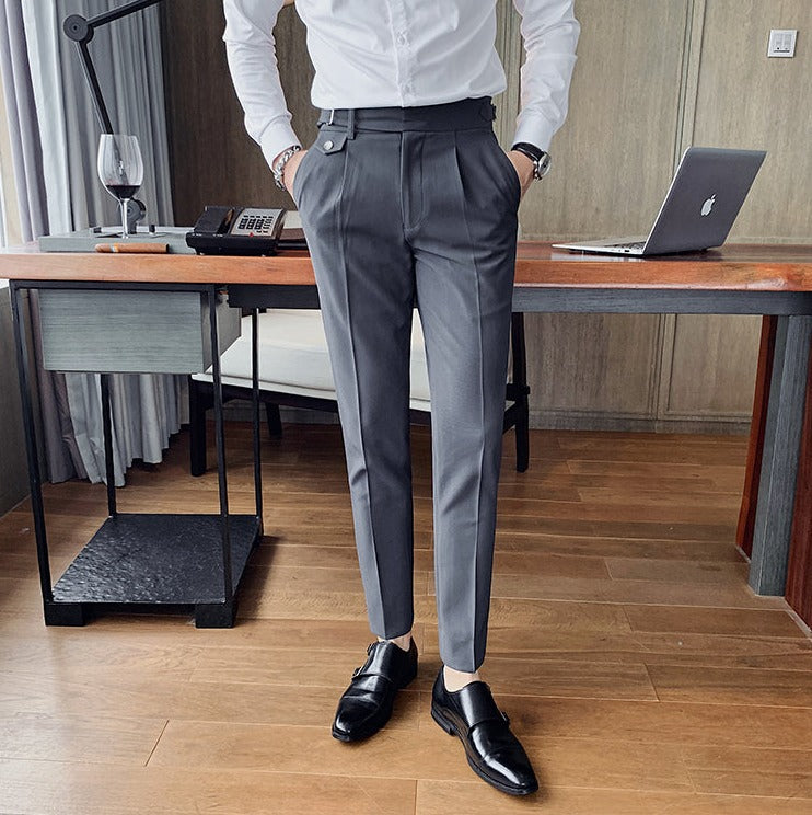 Pantaloni Business Autunnali Eleganti per Uomo - Stile Britannico 'Louis' Stile Italiano
