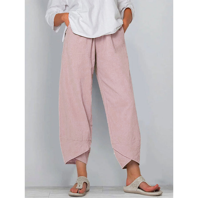 Pantaloni Estivi Eleganti e Confortevoli per Donne - Modello Martha Stile Italiano