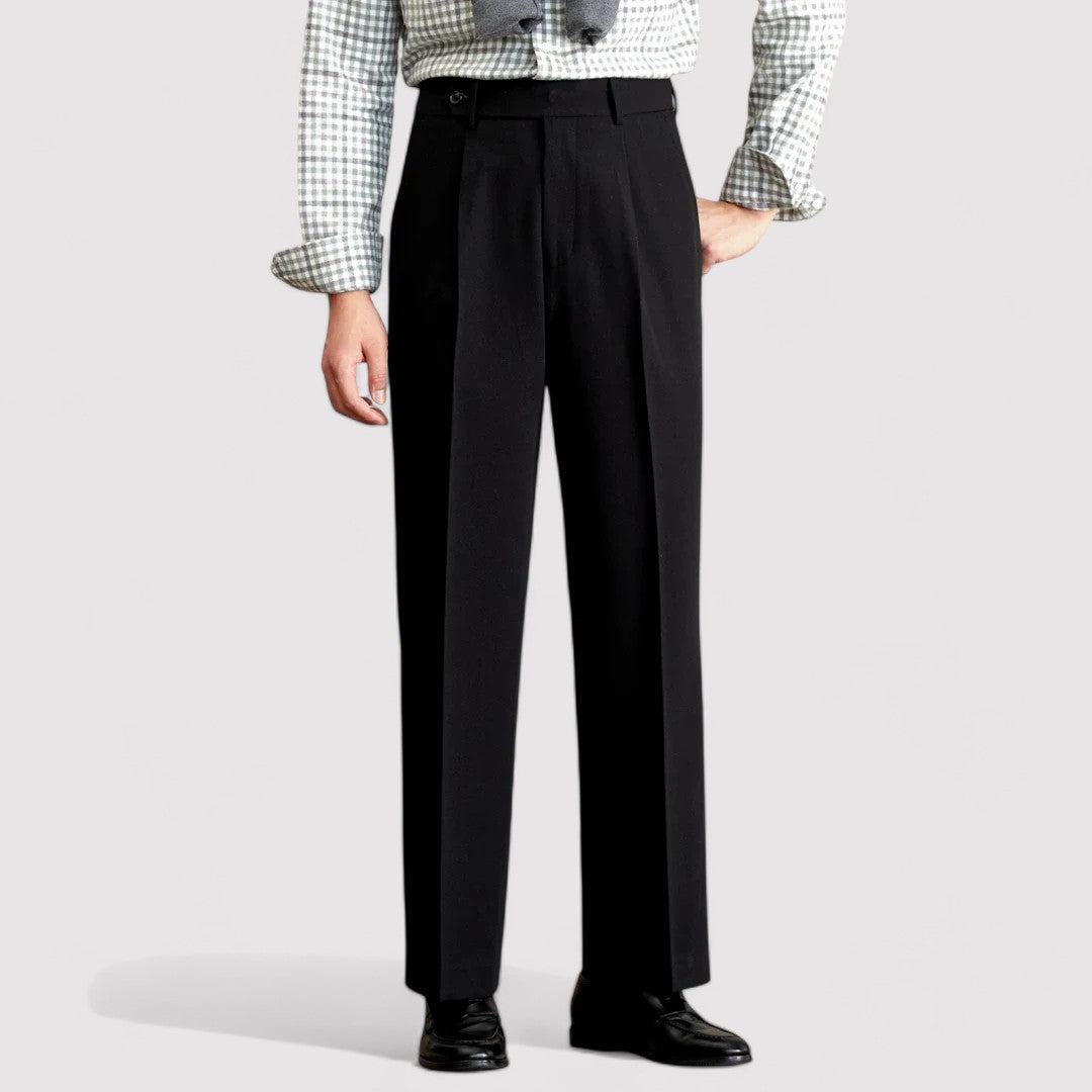 Pantaloni Eleganti Italiani da Uomo a Taglio Dritto per Occasioni Formali e Casual Stile Italiano