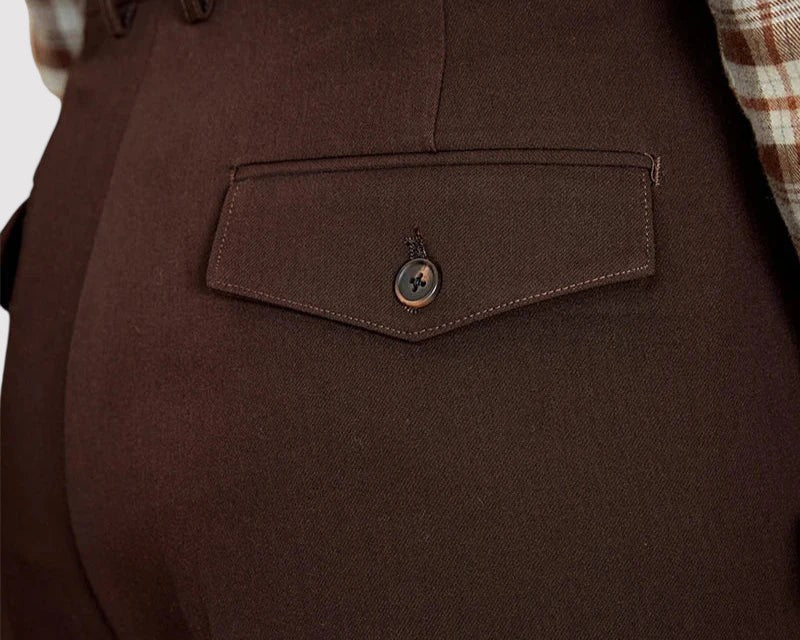 Pantaloni Eleganti Italiani da Uomo a Taglio Dritto per Occasioni Formali e Casual Stile Italiano