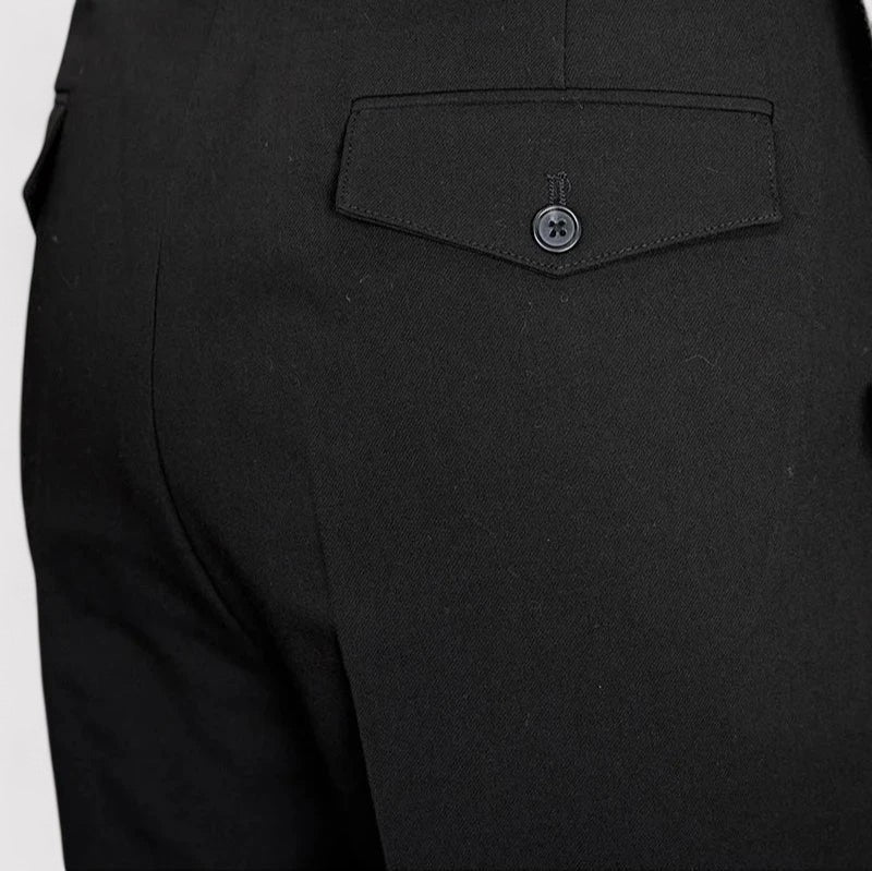Pantaloni Eleganti Italiani da Uomo a Taglio Dritto per Occasioni Formali e Casual Stile Italiano