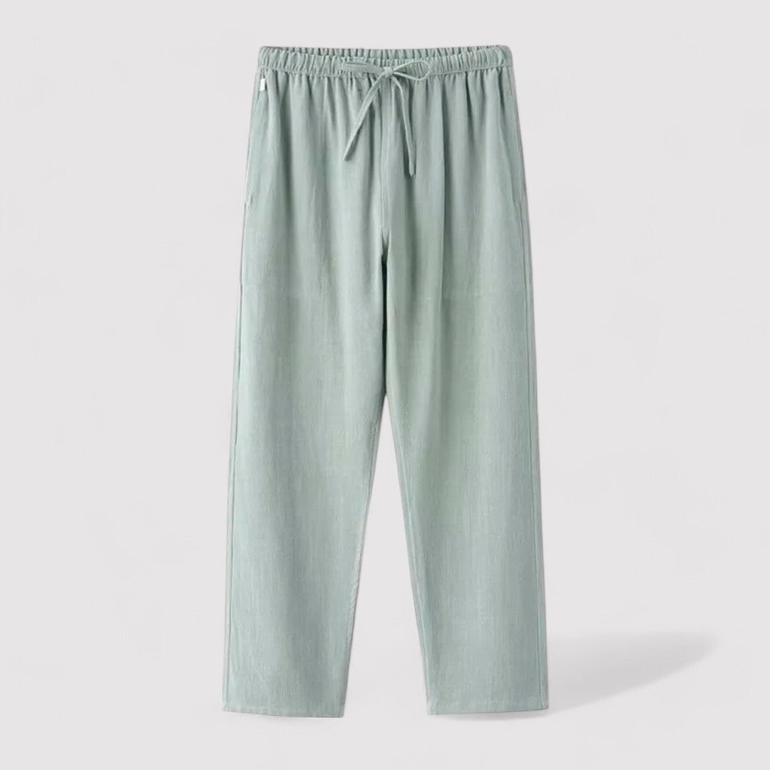 Pantaloni in Lino Oversize per Comfort e Stile Elegante Stile Italiano