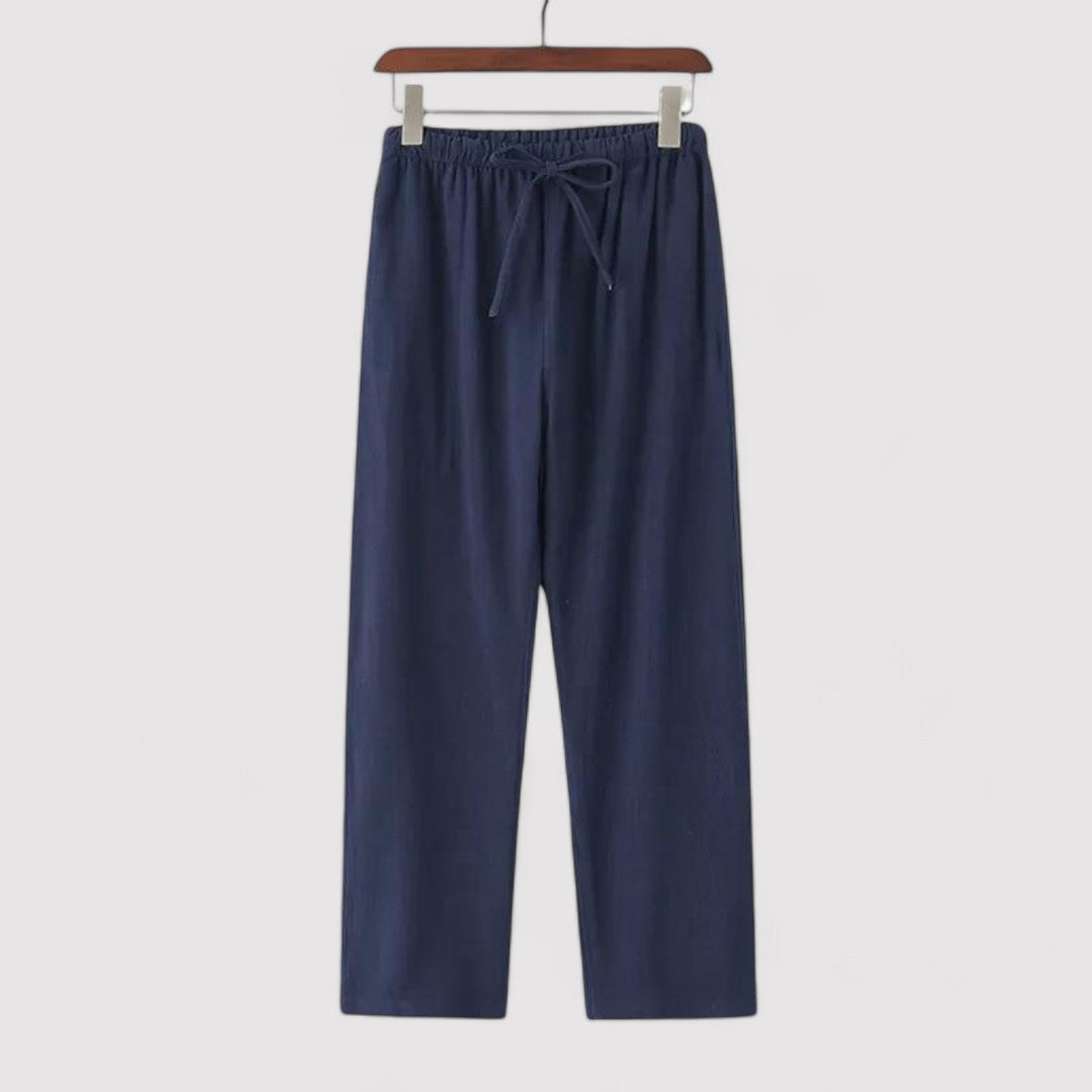 Pantaloni in Lino Oversize per Comfort e Stile Elegante Stile Italiano
