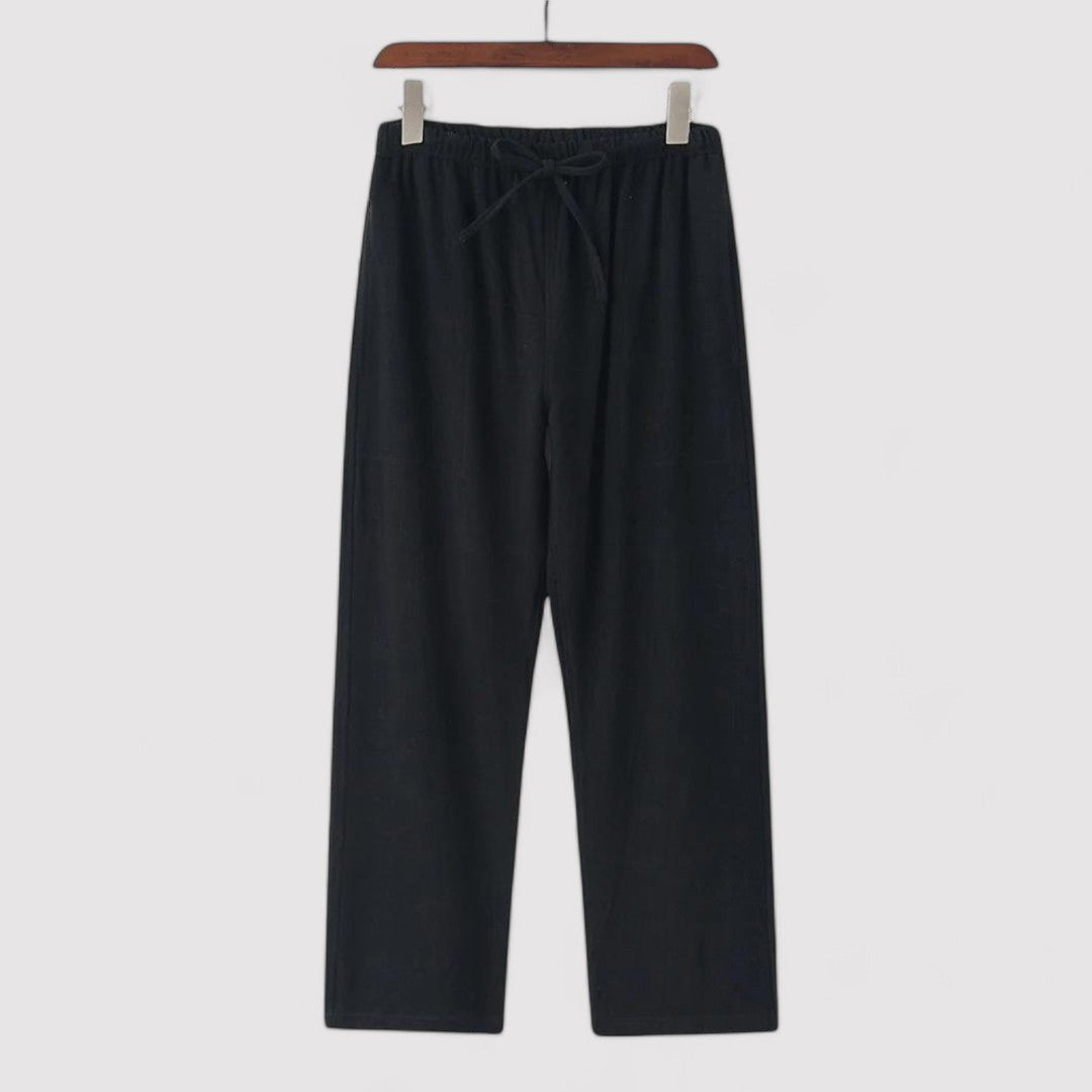 Pantaloni in Lino Oversize per Comfort e Stile Elegante Stile Italiano