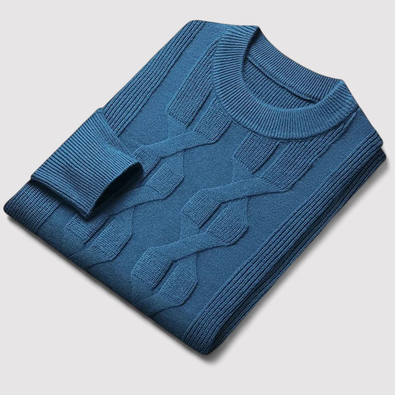 Pullover Classico in Maglia per Uomo - Eleganza e Comfort Stagionale Stile Italiano