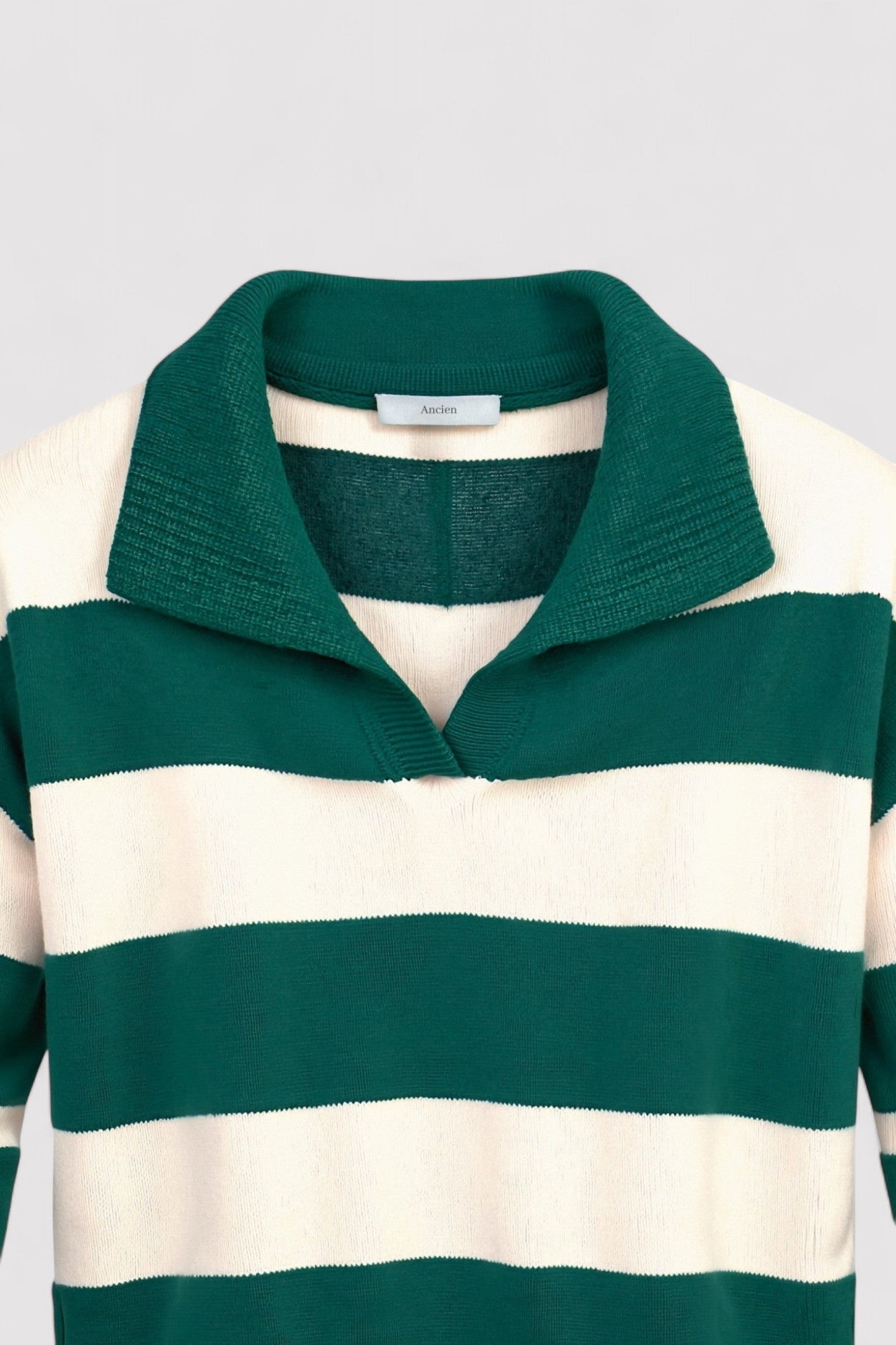 Pullover a Polo Striato per Uomo Stile Old Money - Eleganza Sottile e Comfort Moderno Stile Italiano