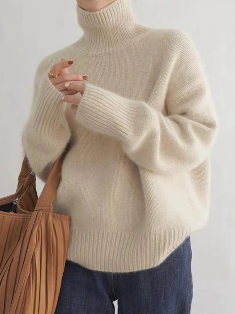 Ilaria - Maglione dolcevita in cashmere di lusso per un inverno elegante