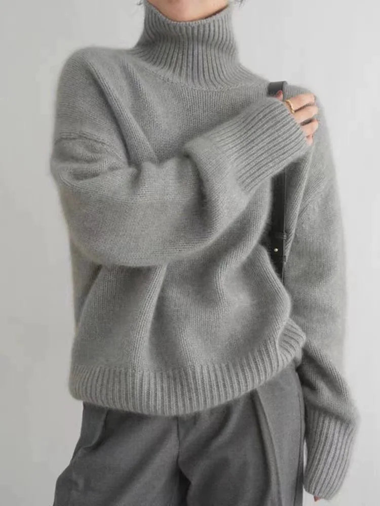 Ilaria - Maglione dolcevita in cashmere di lusso per un inverno elegante