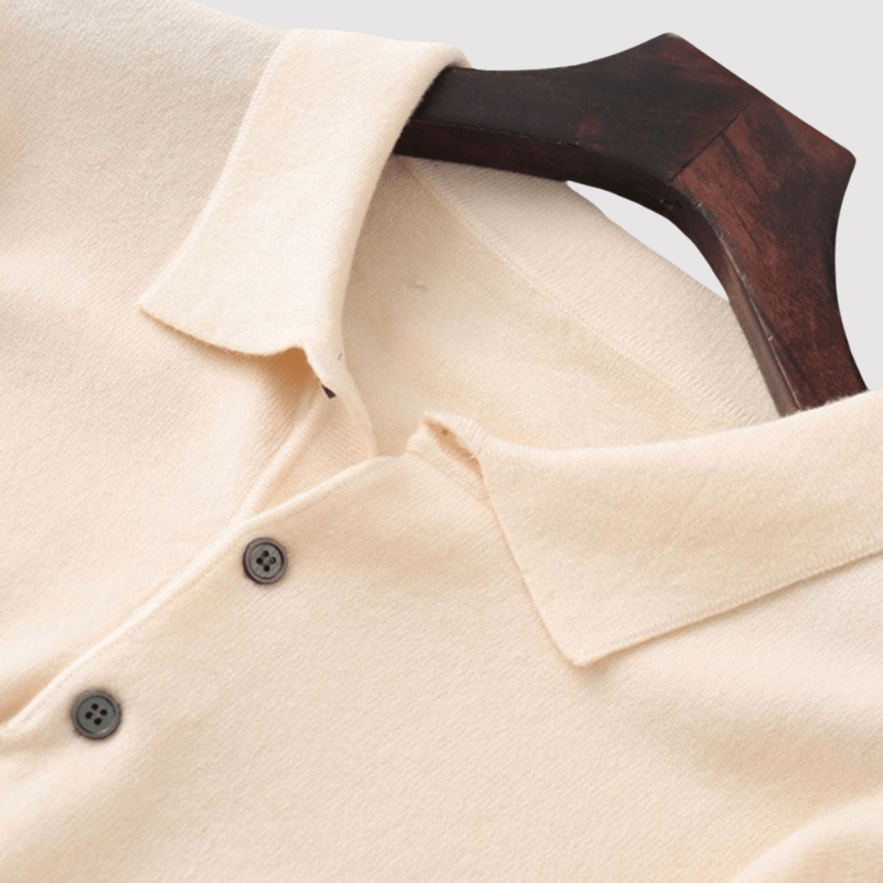 Maglione Polo di Lusso Elegante in Cashmere Stile Italiano
