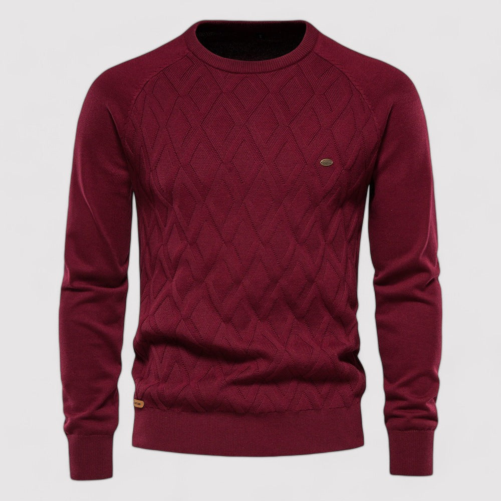 Maglione da Uomo Oxford Elegante in Maglia di Alta Qualità Stile Italiano