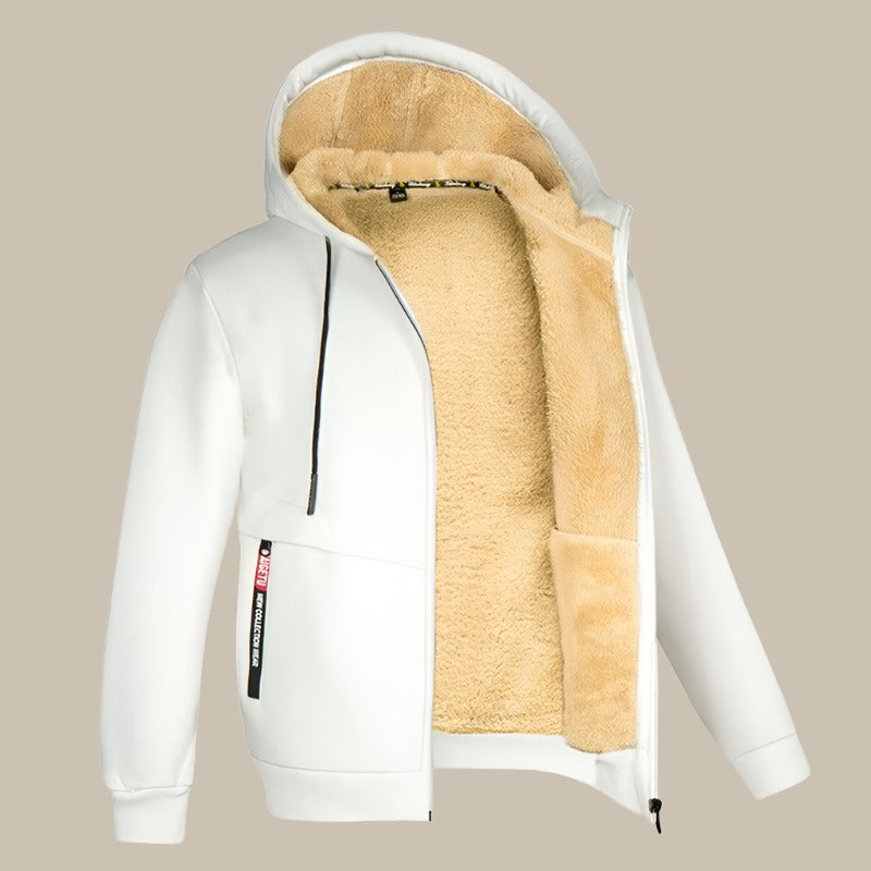 GENTS - Felpa Sherpa da uomo con fodera in pile per un comfort premium