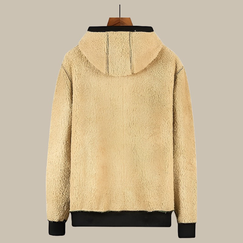 GENTS - Felpa Sherpa da uomo con fodera in pile per un comfort premium