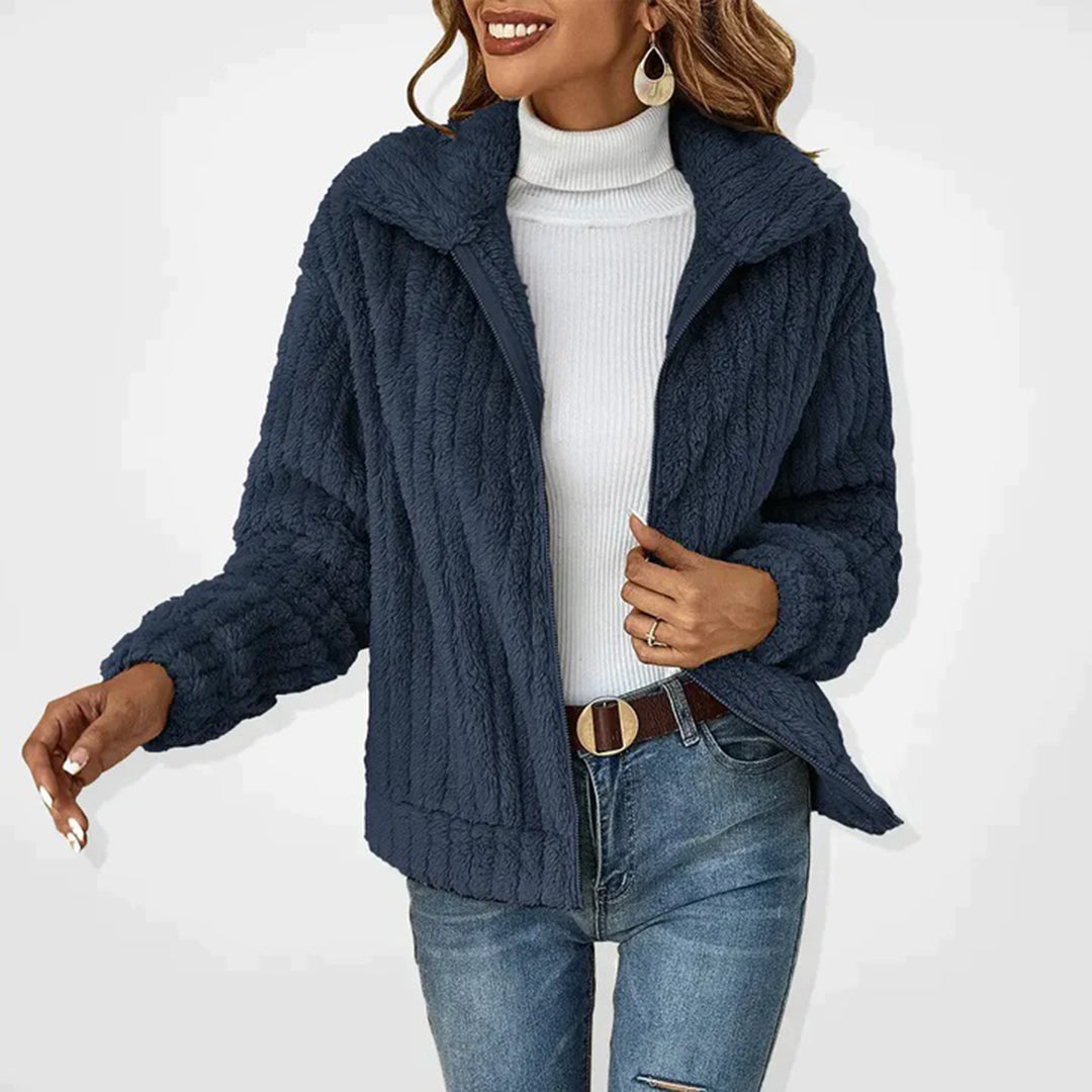 Emely - Gilet lungo in pile per donne