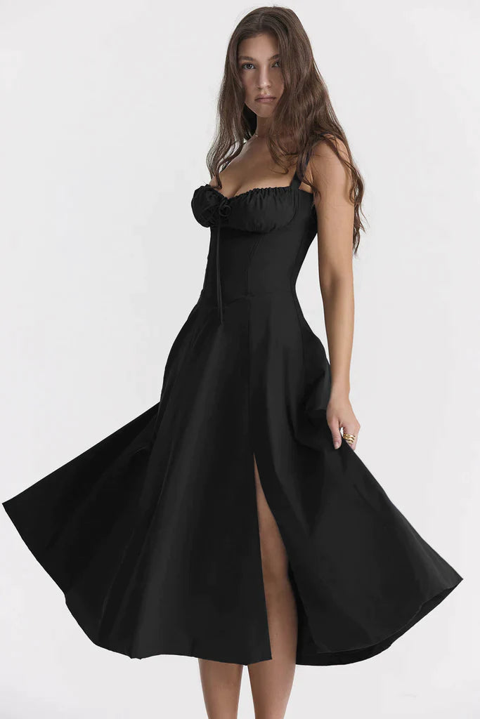Vestito Estivo Avery Midi Bustier Corset per Stile Estivo Stile Italiano