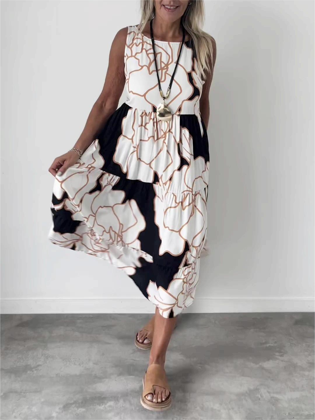 Vestito Floreale Elegante Sophia per Stile e Comfort Senza Tempo Stile Italiano