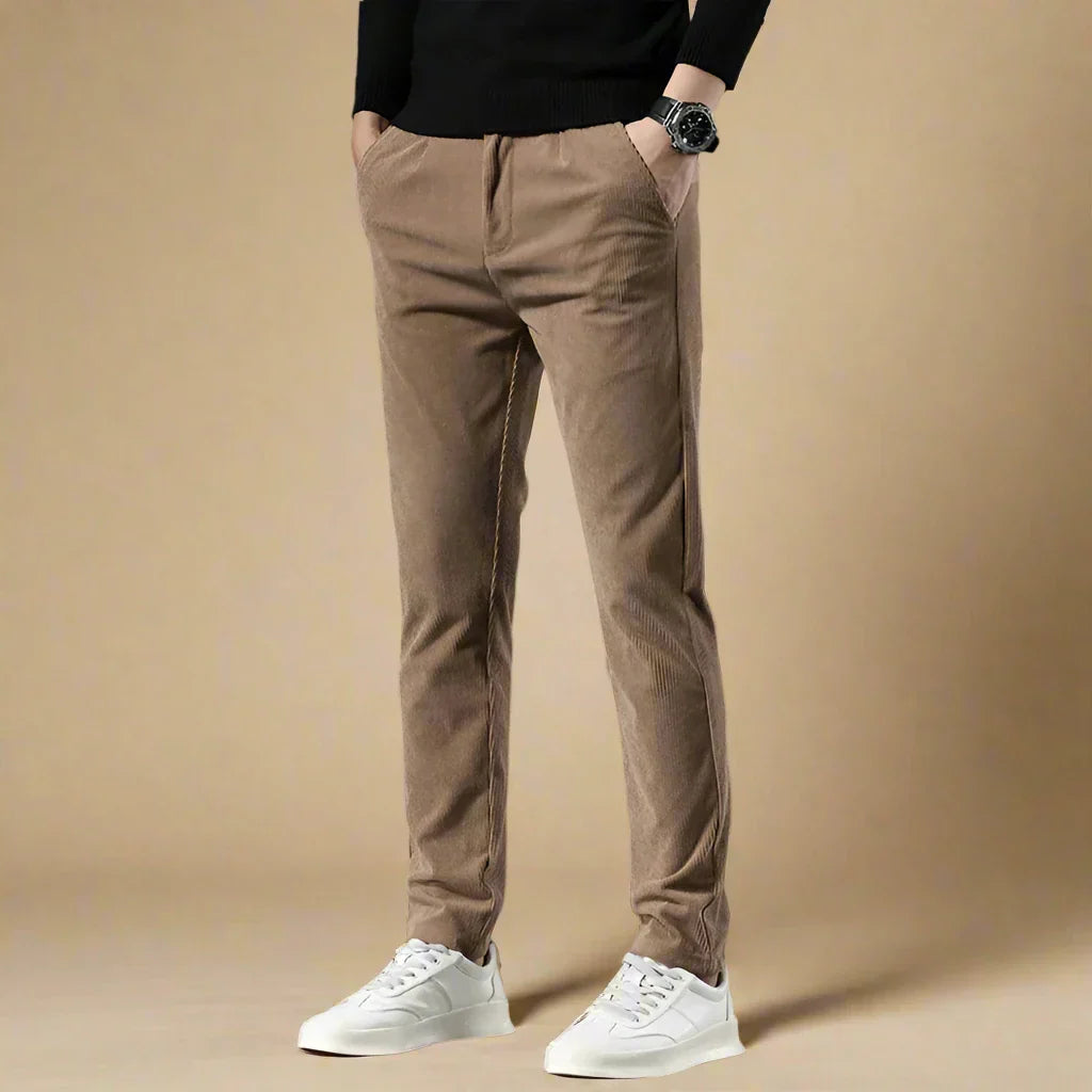 Marco - Pantaloni in corduroy business casual per un look raffinato